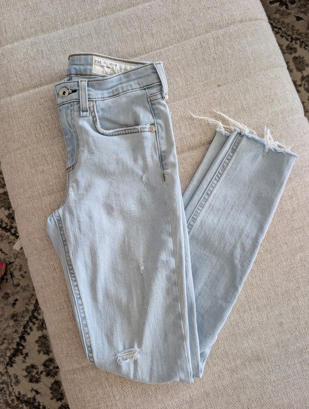 rag & bone Cate Mid-rise Ankle Skinny Jean Edgeview | Size 25